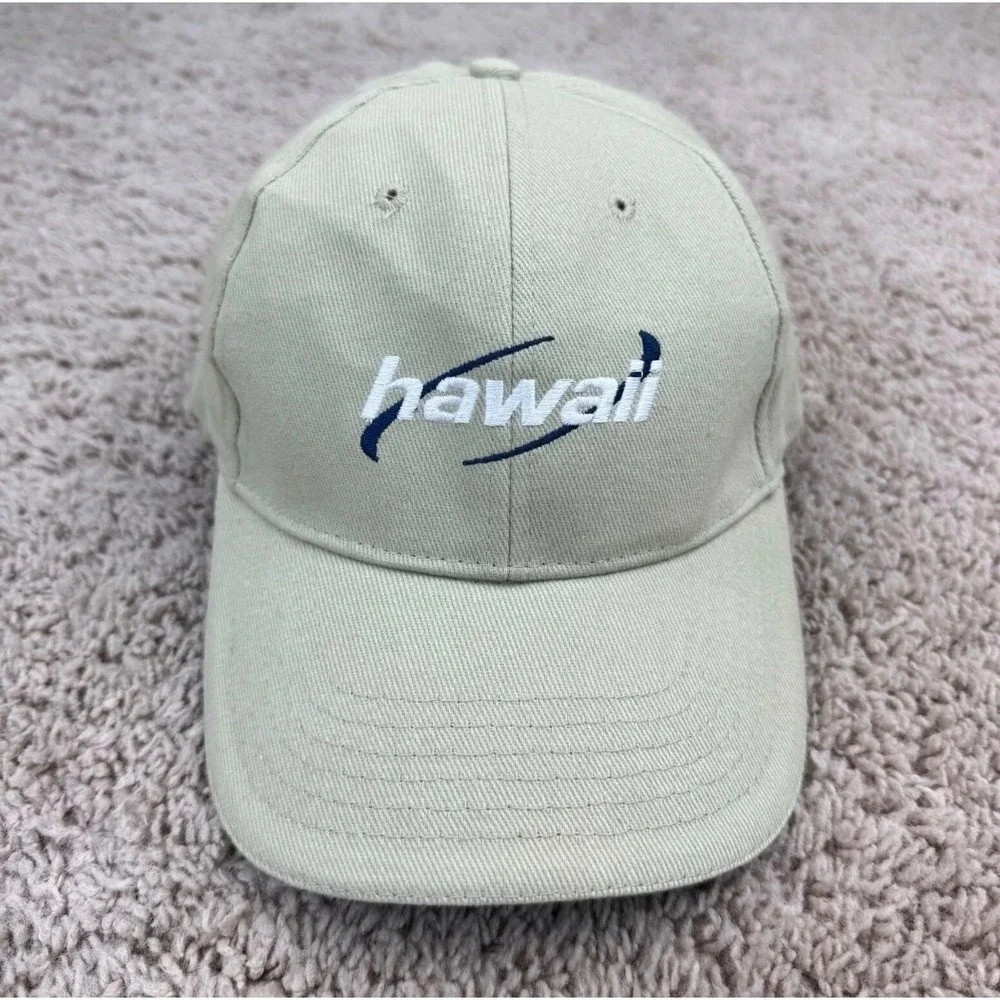 Hawaiian Classics Hat Surfware USA Strap‎ Khaki Cotton Adjustable Baseball Cap